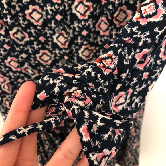 Hollister Navy & Pink Geometric Dress - Picture 5 of 8